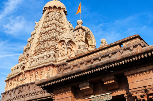 Grishneshwar Temple near Sambhajinagar, one of the twelve Jyotirlinga shrines dedicated to Lord Shiva
