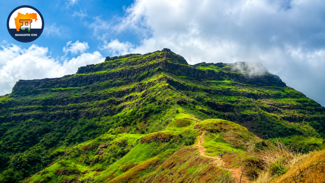 Torna Fort near Pune, the first fort captured by Chhatrapati Shivaji Maharaj, showing its rugged hilltop terrain