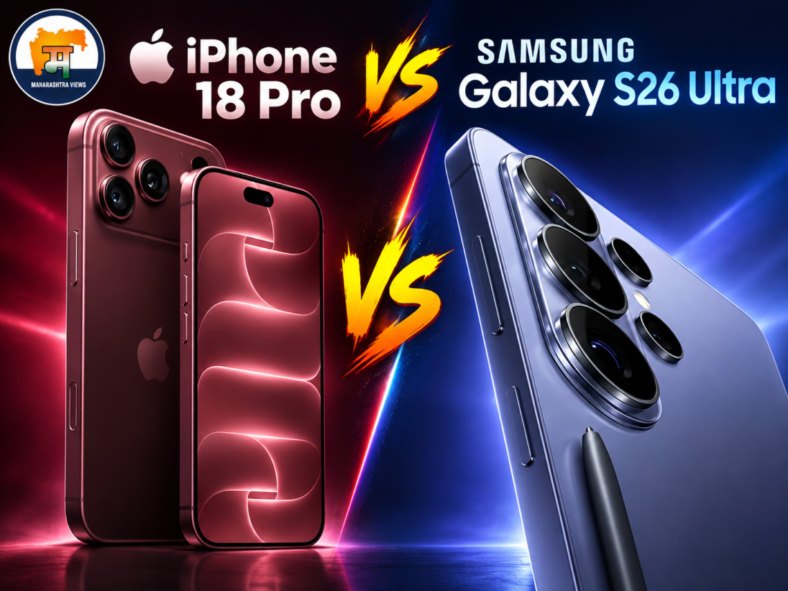 iPhone 18 Pro vs Samsung Galaxy S26 Ultra flagship phone comparison 2026, Maharashtra Views
