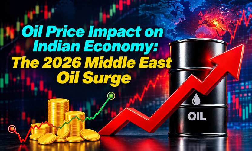Crude oil price surge impact on Nifty Bank Nifty and Indian economy amid 2026 Middle East tensions