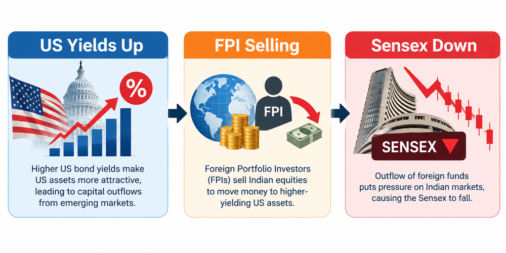 How global factors cause a Sensex crash