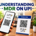 UPI MDR charges 2026 explained with a QR code payment, smartphone, and Maharashtra Views logo